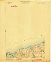 Sodus Bay New York Historical topographic map, 1:62500 scale, 15 X 15 Minute, Year 1902