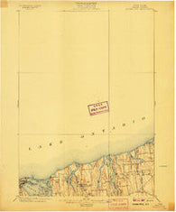 Sodus Bay New York Historical topographic map, 1:62500 scale, 15 X 15 Minute, Year 1902