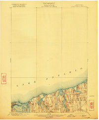Sodus Bay New York Historical topographic map, 1:62500 scale, 15 X 15 Minute, Year 1902