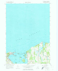 Sodus Point New York Historical topographic map, 1:24000 scale, 7.5 X 7.5 Minute, Year 1953