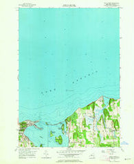 Sodus Point New York Historical topographic map, 1:24000 scale, 7.5 X 7.5 Minute, Year 1953