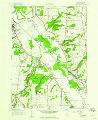 Sonyea New York Historical topographic map, 1:24000 scale, 7.5 X 7.5 Minute, Year 1943