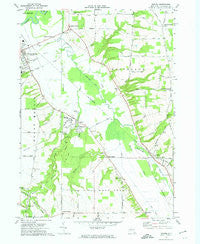 Sonyea New York Historical topographic map, 1:24000 scale, 7.5 X 7.5 Minute, Year 1972