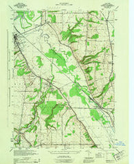 Sonyea New York Historical topographic map, 1:31680 scale, 7.5 X 7.5 Minute, Year 1944