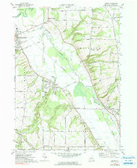 Sonyea New York Historical topographic map, 1:24000 scale, 7.5 X 7.5 Minute, Year 1972