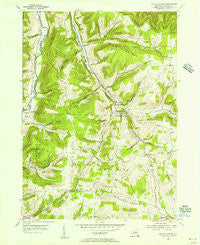 South Canisteo New York Historical topographic map, 1:24000 scale, 7.5 X 7.5 Minute, Year 1954