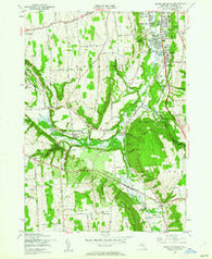 South Onondaga New York Historical topographic map, 1:24000 scale, 7.5 X 7.5 Minute, Year 1955