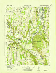 South Onondaga New York Historical topographic map, 1:31680 scale, 7.5 X 7.5 Minute, Year 1943