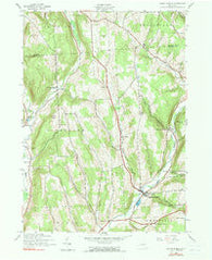 South Otselic New York Historical topographic map, 1:24000 scale, 7.5 X 7.5 Minute, Year 1943
