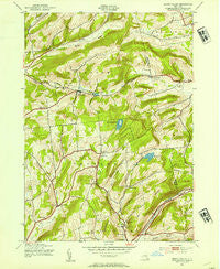 South Valley New York Historical topographic map, 1:24000 scale, 7.5 X 7.5 Minute, Year 1943