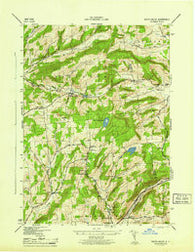 South Valley New York Historical topographic map, 1:31680 scale, 7.5 X 7.5 Minute, Year 1945