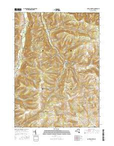 South Canisteo New York Current topographic map, 1:24000 scale, 7.5 X 7.5 Minute, Year 2016