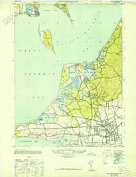 Southampton New York Historical topographic map, 1:24000 scale, 7.5 X 7.5 Minute, Year 1947