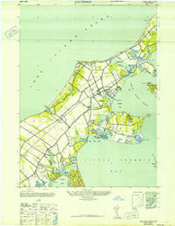 Southold New York Historical topographic map, 1:24000 scale, 7.5 X 7.5 Minute, Year 1947