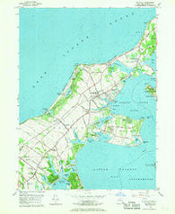 Southold New York Historical topographic map, 1:24000 scale, 7.5 X 7.5 Minute, Year 1956