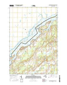 Sparrowhawk Point New York Current topographic map, 1:24000 scale, 7.5 X 7.5 Minute, Year 2016