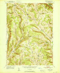Speedsville New York Historical topographic map, 1:24000 scale, 7.5 X 7.5 Minute, Year 1951