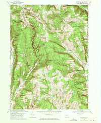 Speedsville New York Historical topographic map, 1:24000 scale, 7.5 X 7.5 Minute, Year 1969