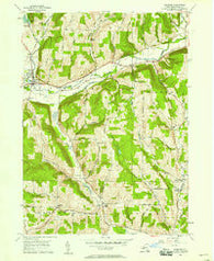 Spencer New York Historical topographic map, 1:24000 scale, 7.5 X 7.5 Minute, Year 1956
