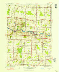 Spencerport New York Historical topographic map, 1:24000 scale, 7.5 X 7.5 Minute, Year 1952
