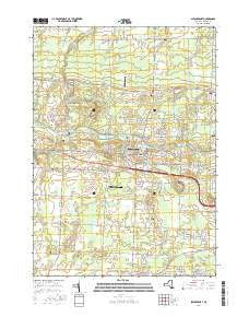Spencerport New York Current topographic map, 1:24000 scale, 7.5 X 7.5 Minute, Year 2016
