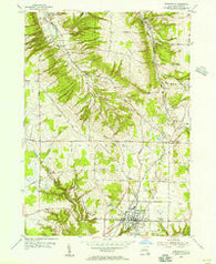Springville New York Historical topographic map, 1:24000 scale, 7.5 X 7.5 Minute, Year 1954