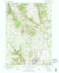 Springville New York Historical topographic map, 1:24000 scale, 7.5 X 7.5 Minute, Year 1954