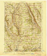 Springville New York Historical topographic map, 1:62500 scale, 15 X 15 Minute, Year 1925