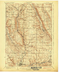 Springville New York Historical topographic map, 1:62500 scale, 15 X 15 Minute, Year 1925