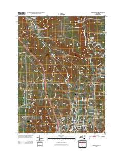 Springville New York Historical topographic map, 1:24000 scale, 7.5 X 7.5 Minute, Year 2013