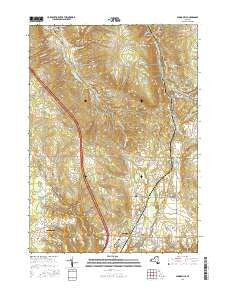 Springville New York Current topographic map, 1:24000 scale, 7.5 X 7.5 Minute, Year 2016