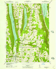 Springwater New York Historical topographic map, 1:24000 scale, 7.5 X 7.5 Minute, Year 1942