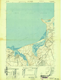 St James New York Historical topographic map, 1:24000 scale, 7.5 X 7.5 Minute, Year 1947