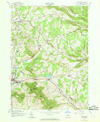 Stamford New York Historical topographic map, 1:24000 scale, 7.5 X 7.5 Minute, Year 1945