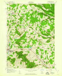 Stamford New York Historical topographic map, 1:24000 scale, 7.5 X 7.5 Minute, Year 1945