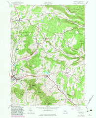 Stamford New York Historical topographic map, 1:24000 scale, 7.5 X 7.5 Minute, Year 1945
