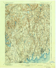 Stamford Connecticut Historical topographic map, 1:62500 scale, 15 X 15 Minute, Year 1899