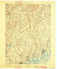 Stamford Connecticut Historical topographic map, 1:62500 scale, 15 X 15 Minute, Year 1899