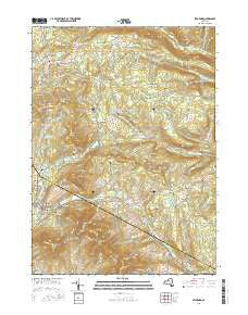 Stamford New York Current topographic map, 1:24000 scale, 7.5 X 7.5 Minute, Year 2016