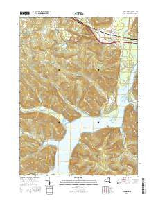Steamburg New York Current topographic map, 1:24000 scale, 7.5 X 7.5 Minute, Year 2016