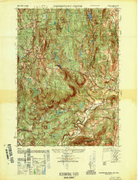 Stephentown Center New York Historical topographic map, 1:25000 scale, 7.5 X 7.5 Minute, Year 1948