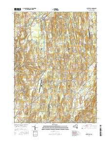 Stottville New York Current topographic map, 1:24000 scale, 7.5 X 7.5 Minute, Year 2016