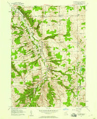 Strykersville New York Historical topographic map, 1:24000 scale, 7.5 X 7.5 Minute, Year 1957