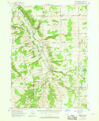 Strykersville New York Historical topographic map, 1:24000 scale, 7.5 X 7.5 Minute, Year 1957
