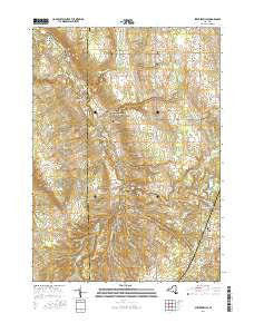 Strykersville New York Current topographic map, 1:24000 scale, 7.5 X 7.5 Minute, Year 2016