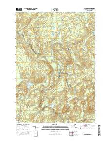 Sylvan Falls New York Current topographic map, 1:24000 scale, 7.5 X 7.5 Minute, Year 2016