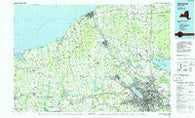 Syracuse New York Historical topographic map, 1:100000 scale, 30 X 60 Minute, Year 1985