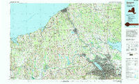 Syracuse New York Historical topographic map, 1:100000 scale, 30 X 60 Minute, Year 1985