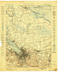 Syracuse New York Historical topographic map, 1:62500 scale, 15 X 15 Minute, Year 1898