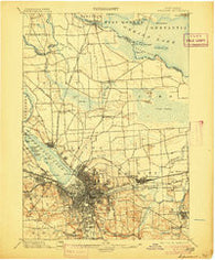 Syracuse New York Historical topographic map, 1:62500 scale, 15 X 15 Minute, Year 1898